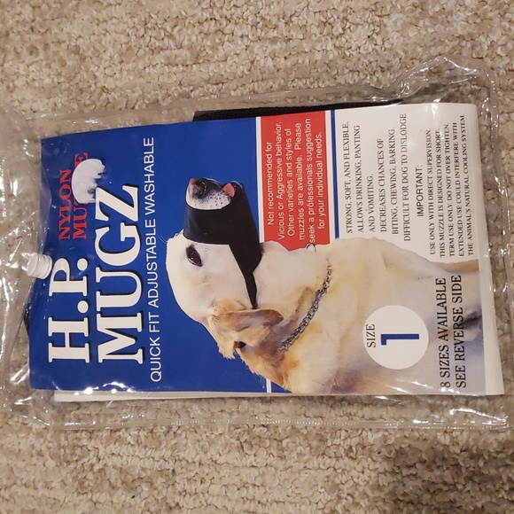 Dog muzzle size 1 shown in pictures - Picture 1 of 2